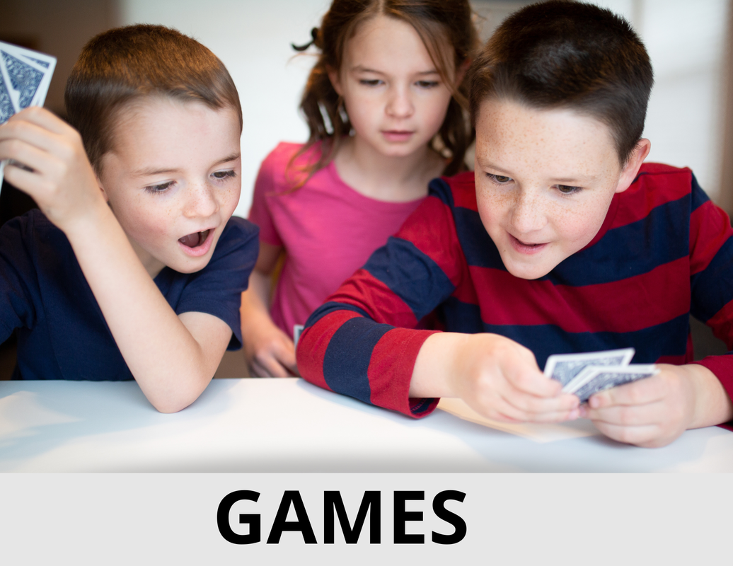A picture of kids playing history games